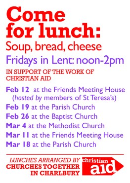Lent lunches 2016